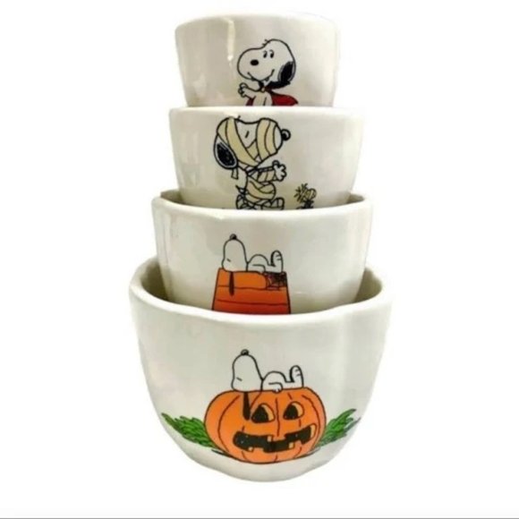 Rae Dunn Peanuts Snoopy Halloween MEASURING CUPS - Picture 6 of 6